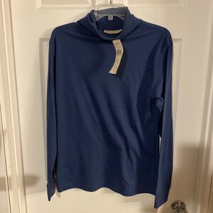 Vintage Gina Peters Women’s Blouse Size Large Rocky Mountain Utah Blue NWT